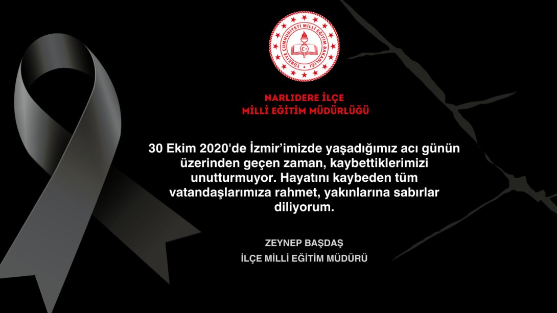 30 EKİM 2020 İZMİR DEPREMİNİ UNUTMADIK